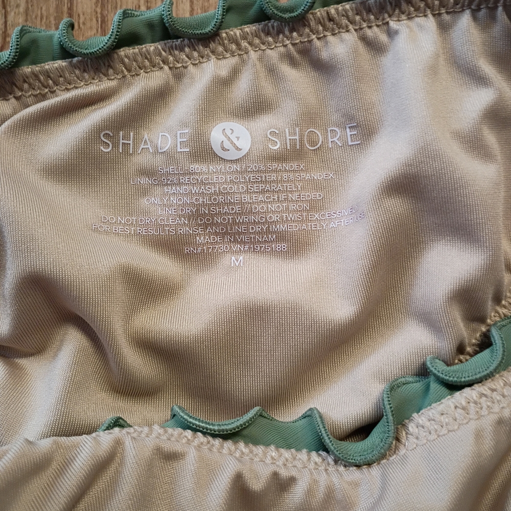 Shade & Shore Green Ruffled Bikini Set - Picture 3 of 6